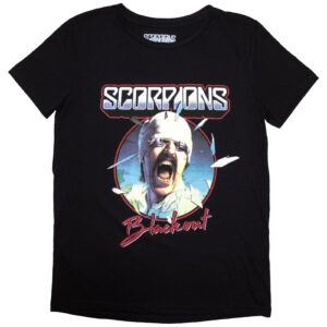 Scorpions Blackout Tour '82 Black Back Print Ladies T-Shirt