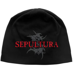 Sepultura Unisex Logo & Tribal S JD Print Black Beanie Hat