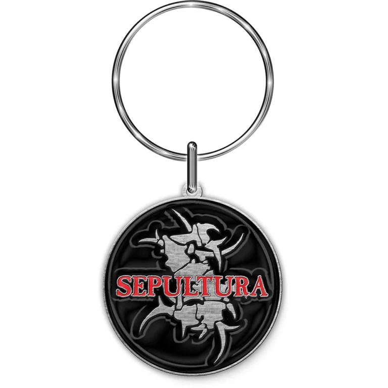Sepultura Logo & Tribal S Keychain