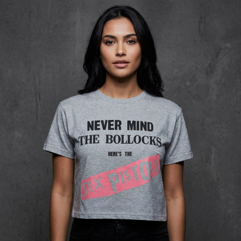 The Sex Pistols Never Mind The Bollocks Original Album Ladies Crop Top