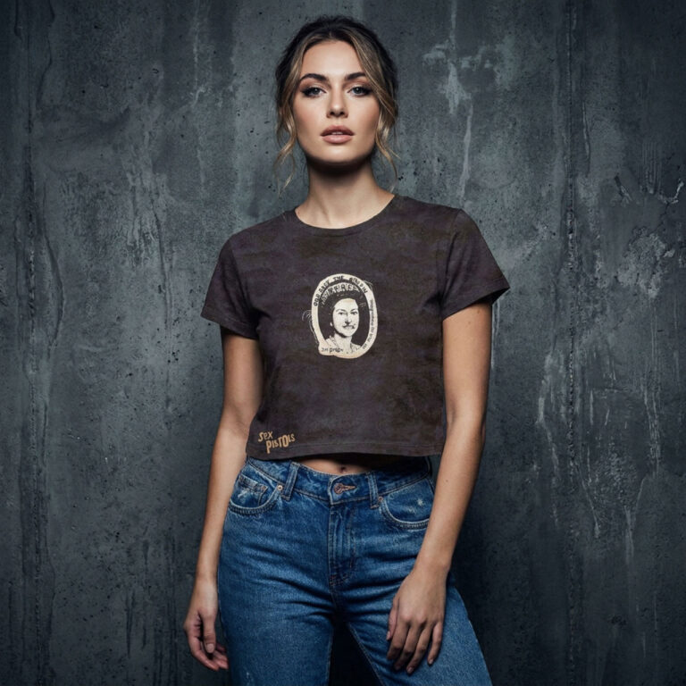The Sex Pistols God Save The Queen Ladies Crop Top
