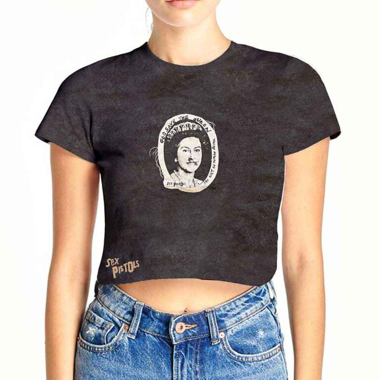 The Sex Pistols God Save The Queen Ladies Crop Top