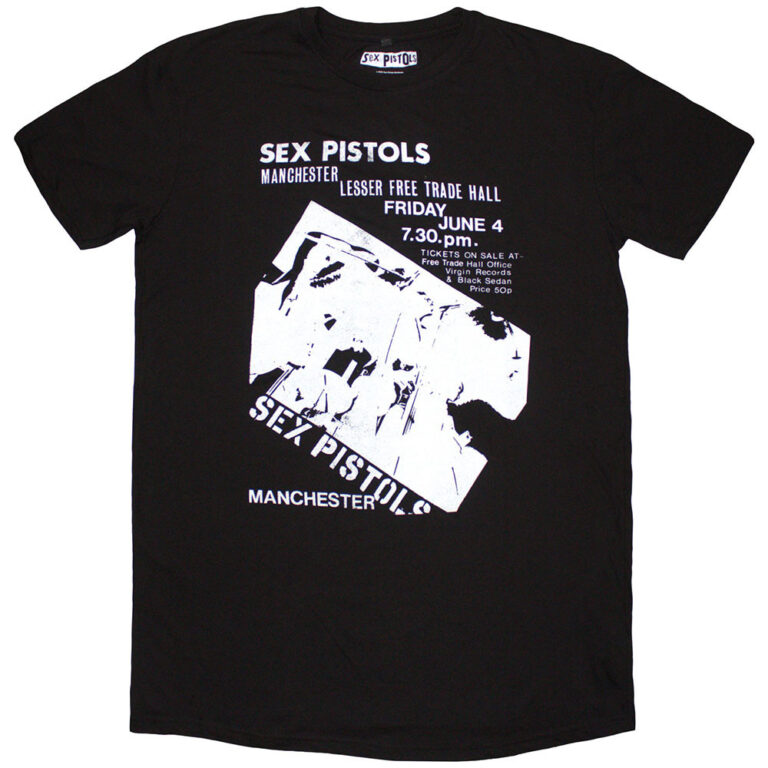 The Sex Pistols Manchester Flyer Ladies T-Shirt Dress