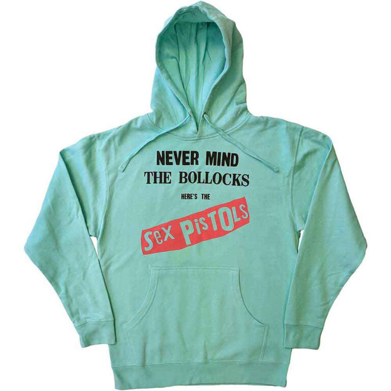 The Sex Pistols Never Mind The Bollocks Original Album Green Pullover Hoodie