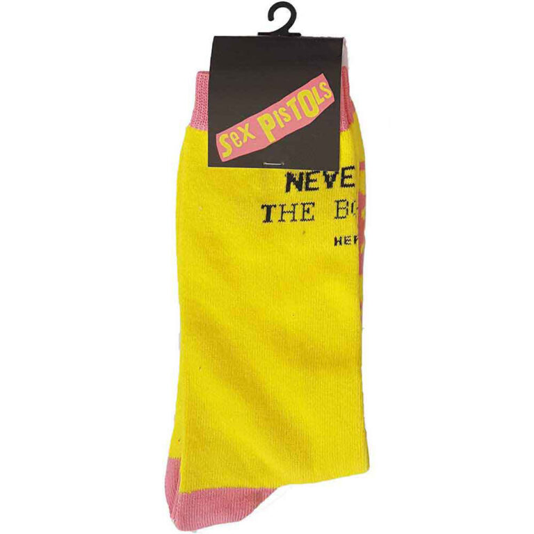 The Sex Pistols Unisex NMTB Yellow UK Size 4 – 7 Socks