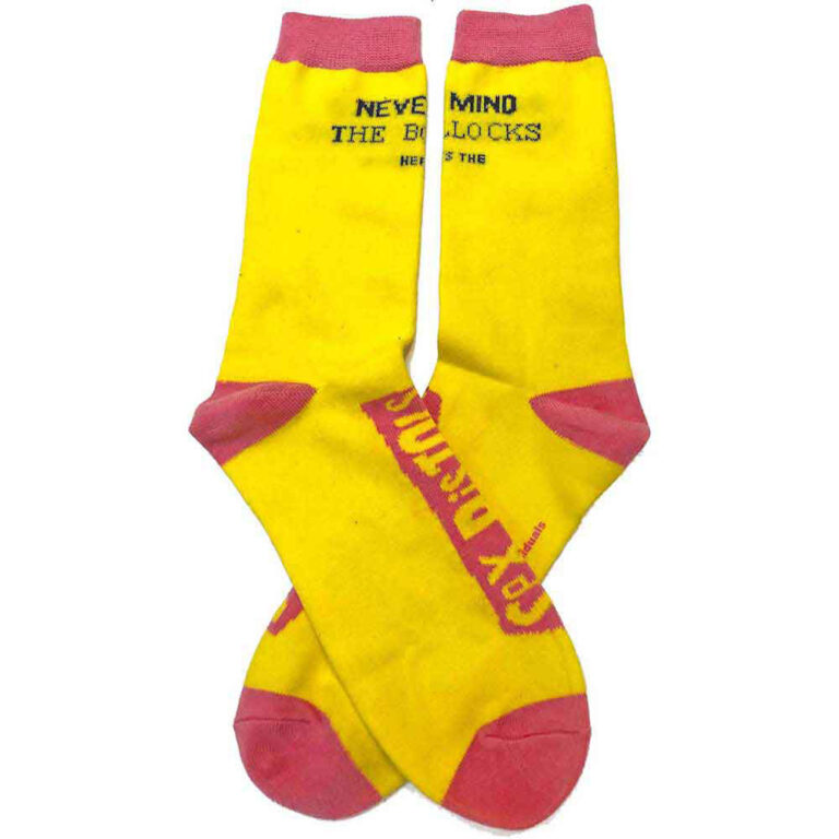 The Sex Pistols Unisex NMTB Yellow UK Size 4 – 7 Socks