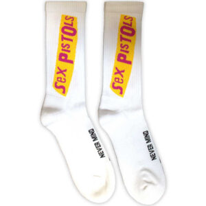 The Sex Pistols Never Mind The Bollocks White UK Size 7 - 11 Terry Socks
