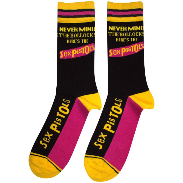 The Sex Pistols Unisex Never Mind The Bollocks Stripes Black Socks