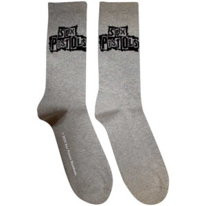 The Sex Pistols Stacked Logo Grey Terry Socks