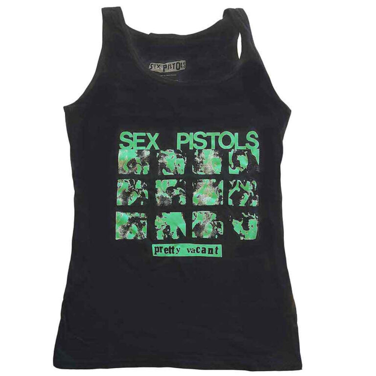The Sex Pistols Pretty Vacant Black Ladies Vest
