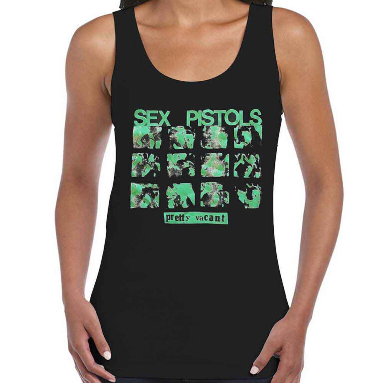 The Sex Pistols Pretty Vacant Black Ladies Vest