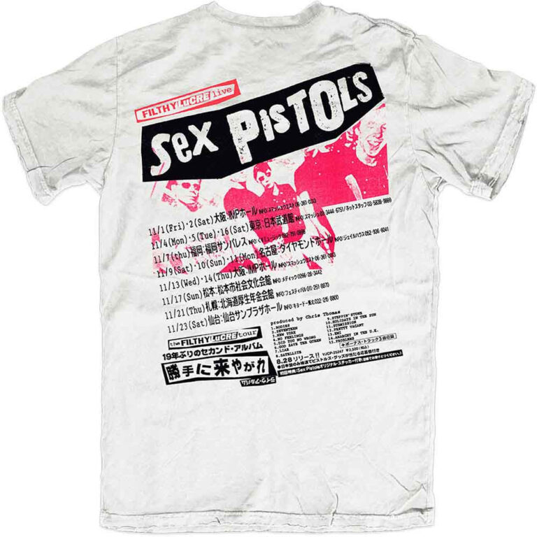The Sex Pistols Filthy Lucre Japan T-Shirt