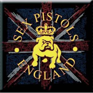 The Sex Pistols Bull Dog & Flag Fridge Magnet