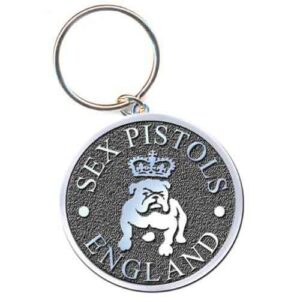 The Sex Pistols Bull Dog Enamel In-fill Keychain