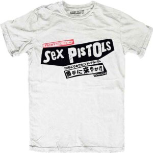 The Sex Pistols Filthy Lucre Japan White Back Print T-Shirt
