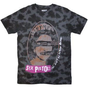 The Sex Pistols God Save The Queen Black Wash Collection T-Shirt
