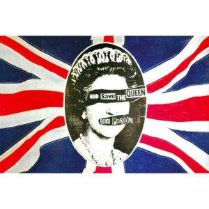 The Sex Pistols God Save The Queen Textile Poster
