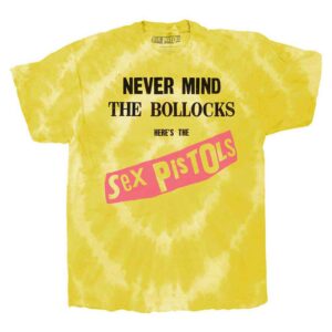 The Sex Pistols Never Mind the Blocks Original Album Yellow Wash Collection T-Shirt