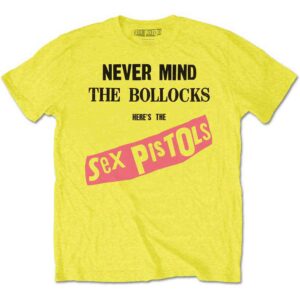 The Sex Pistols Never Mind The Bollocks Original Album Yellow T-Shirt