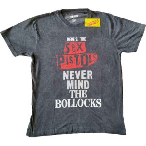 The Sex Pistols NMTB Distressed Black Wash Collection T-Shirt