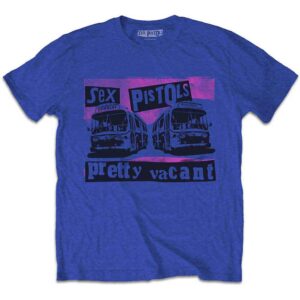 The Sex Pistols Pretty Vacant Coaches Royal Blue T-Shirt