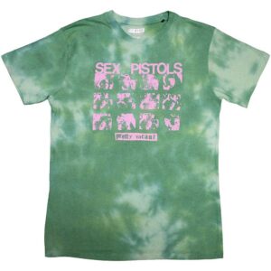 The Sex Pistols Pretty Vacant Green Wash Collection T-Shirt