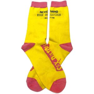 The Sex Pistols Unisex Never Mind the Bollocks Yellow UK Size 7 - 11 Ankle Socks