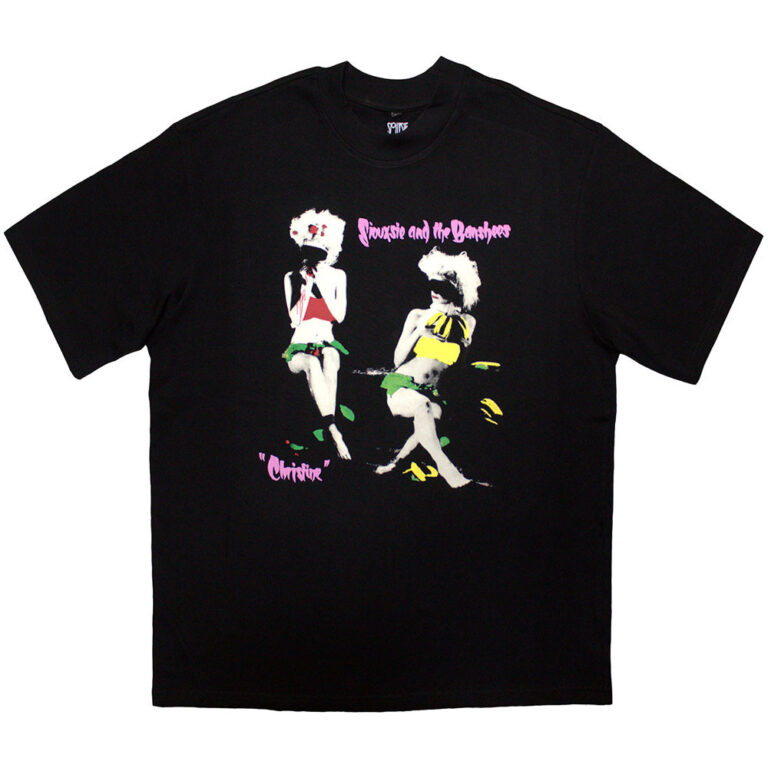 Siouxsie & The Banshees Unisex Oversized Boxy T-Shirt: Christine Black T-Shirt