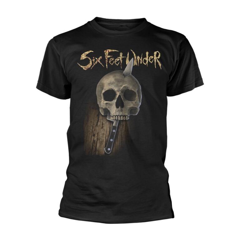 Six Feet Under – Knife Skull Front / Back Print T-Shirt