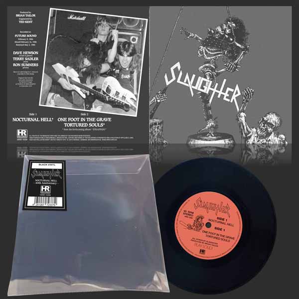 Slaughter – NOCTURNAL HELL (40TH ANNIVERSARY) 7″ Vinyl