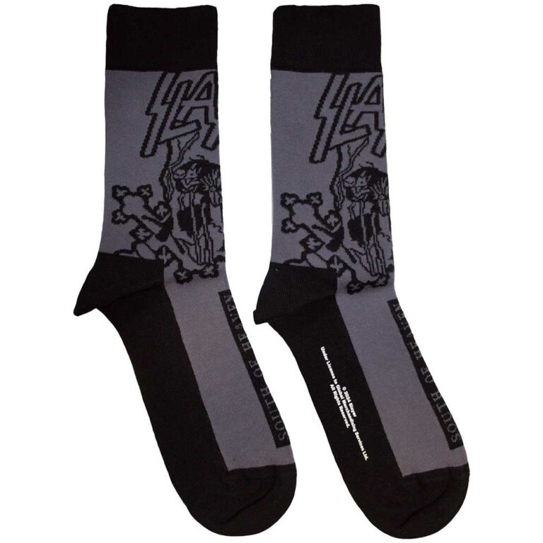 Slayer South Of Heaven Mono (Charcoal Grey) (UK Size 7 – 11) Socks