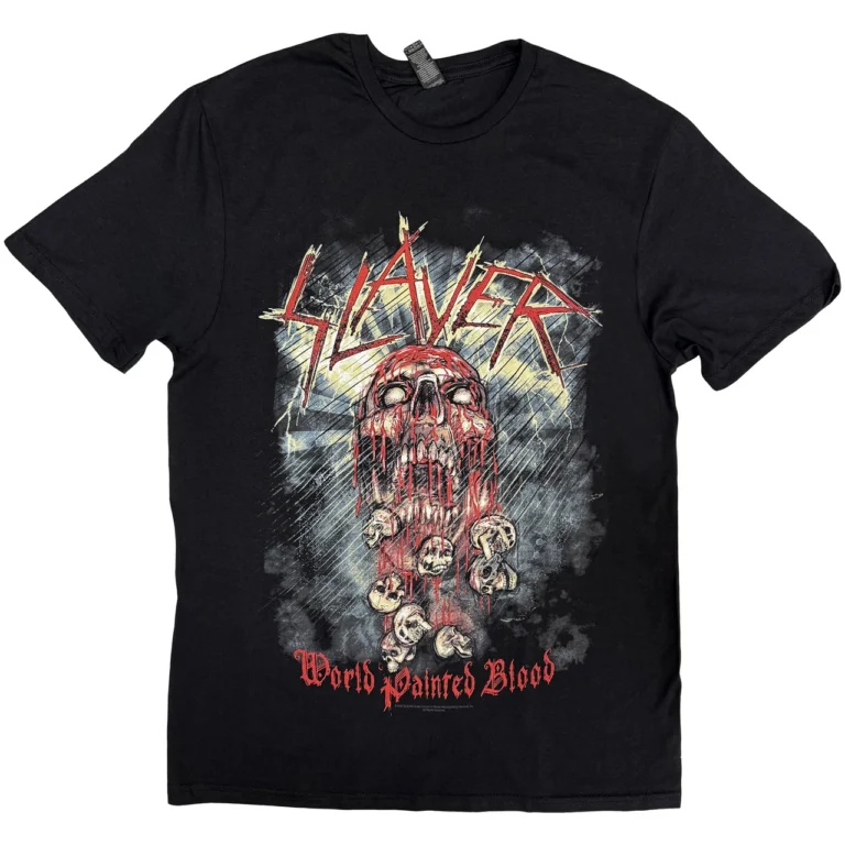 Slayer World Painted Blood Skull T-Shirt