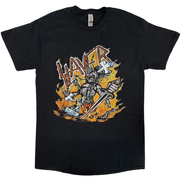Slayer Cartoon Flames T-Shirt