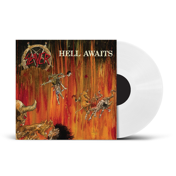 Slayer – HELL AWAITS (PHD EXCLUSIVE WHITE VINYL) Vinyl LP