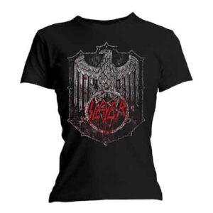 Slayer Bloody Shield Black Ladies T-Shirt