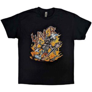 Slayer Cartoon Flames Black T-Shirt
