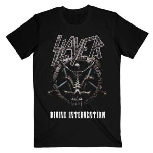 Slayer Divine Intervention 2014 Dates Black Back Print T-Shirt