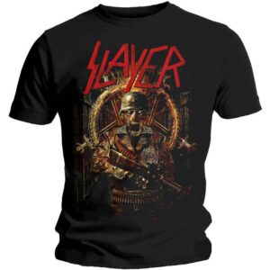 Slayer Hard Cover Comic Book Black Back Print T-Shirt