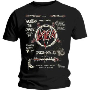 Slayer Haunting 84 Flier Black T-Shirt