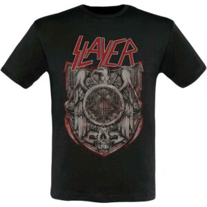 Slayer Medal 2013/2014 Dates Black Back Print T-Shirt