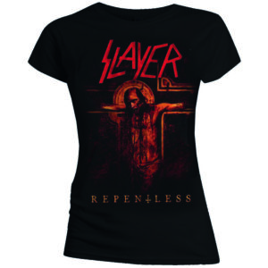 Slayer Repentless Crucifix Black Ladies T-Shirt