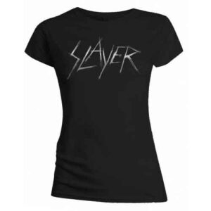Slayer Scratchy Logo Black Ladies T-Shirt