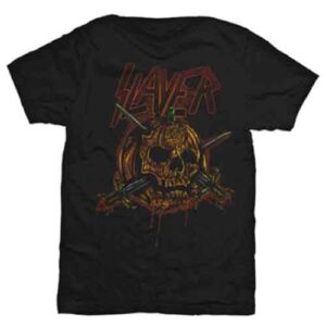 Slayer Skull Pumpkin Black T-Shirt