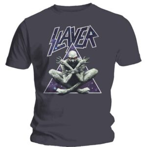 Slayer Triangle Demon Charcoal Grey T-Shirt