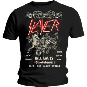 Slayer Vintage Flyer Black T-Shirt