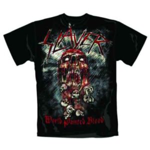 Slayer World Painted Blood Skull T-Shirt
