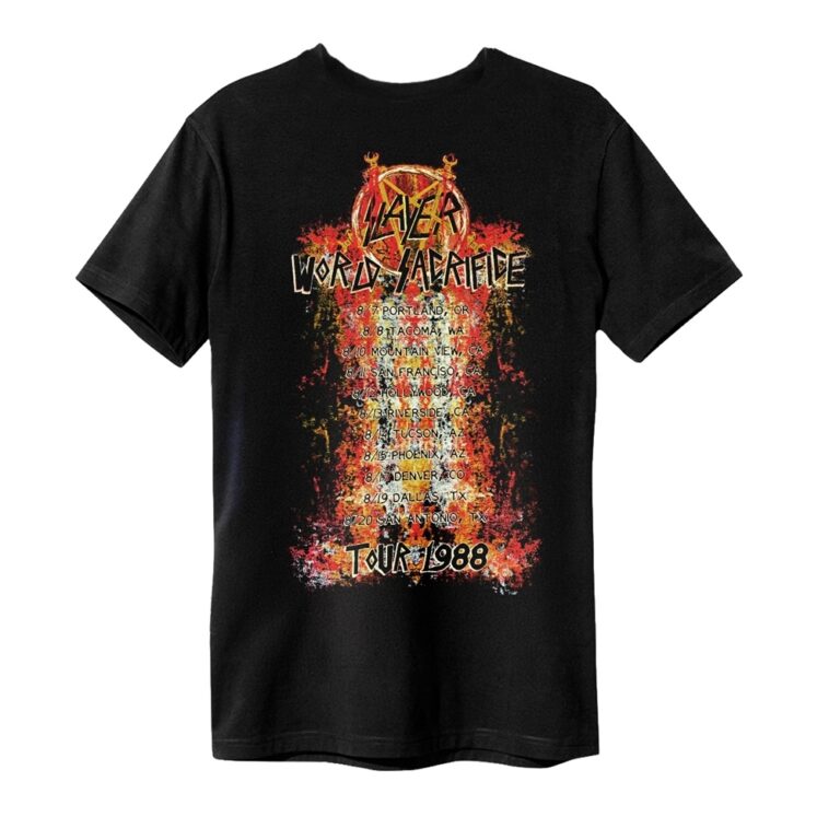 Slayer – World Sacrifice Front / Back Print T-Shirt
