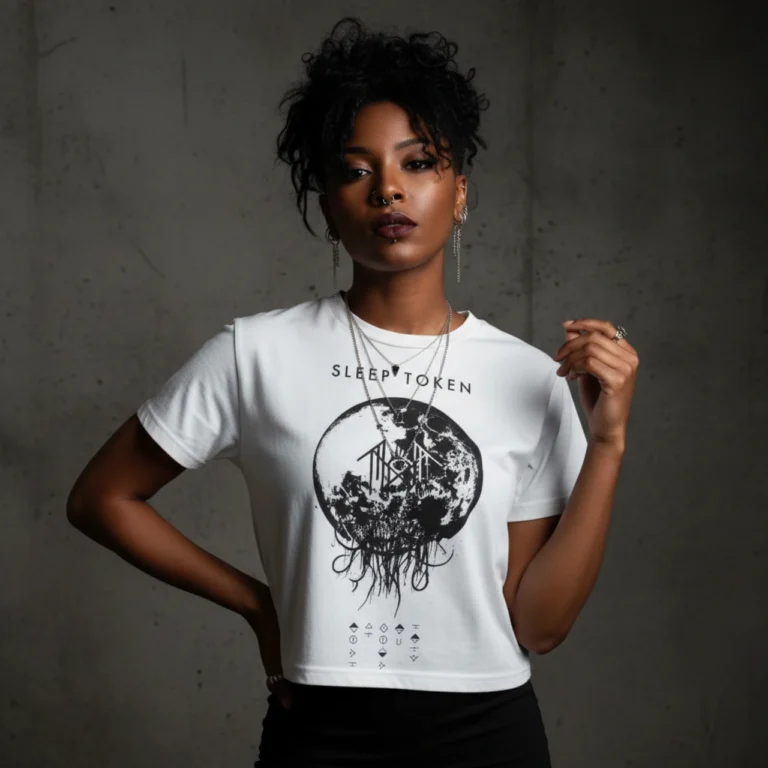 Sleep Token Take Me Back To Eden Ladies Crop Top