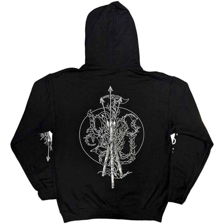 Sleep Token Trinity (Black) (Back Print & Sleeve Print) Pullover Hoodie