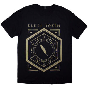 Sleep Token Emergence Feathered Host Black Back Print T-Shirt